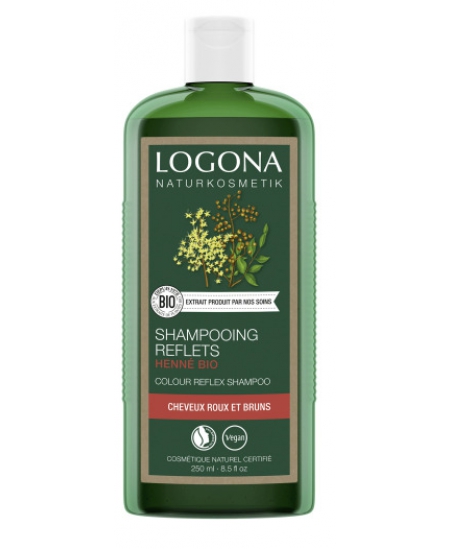 Logona - Shampoing Color Reflex henné auburn - 250 ml cheveux colorés rehaussés Espritphyto Logona - Shampoing Color Reflex henné auburn - 250 ml cheveux colorés rehaussés Espritphyto