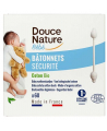 Douce Nature - 60 Bâtonnets d'oreilles sécurité bébé coton