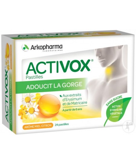 Arkopharma - Activox Miel Citron - 24 pastilles Arkopharma - Activox Miel Citron - 24 pastilles