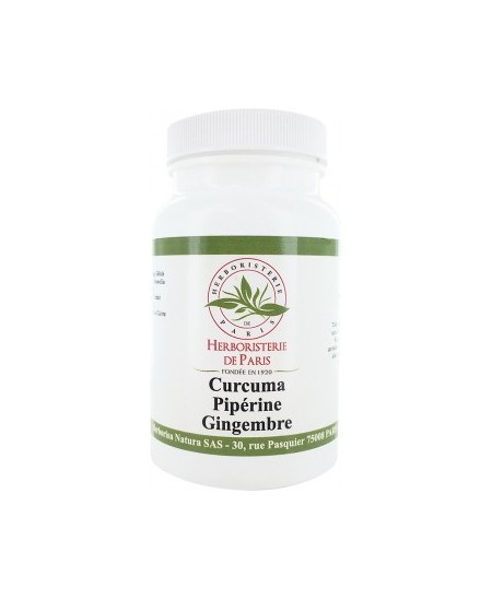 Curcuma Pipérine Gingembre - 90 gélules - Herboristerie de Paris confort articulaire Espritphyto Curcuma Pipérine Gingembre - 90 gélules - Herboristerie de Paris confort articulaire Espritphyto