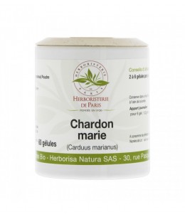 Chardon Marie Fruit Bio 60 gélules Herboristerie de Paris Cardus marianus ou Silybum marianum Espritphyto