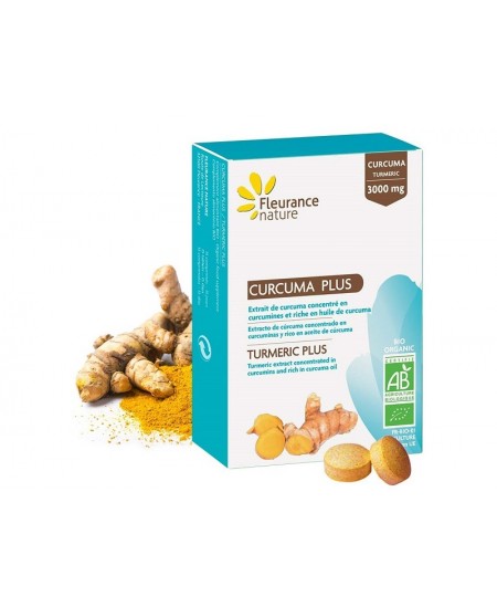 Fleurance Nature - Curcuma plus bio - 15 comprimés Fleurance Nature - Curcuma plus bio - 15 comprimés