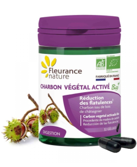 Fleurance Nature - Charbon végétal activé - 30 gélules Fleurance Nature - Charbon végétal activé - 30 gélules