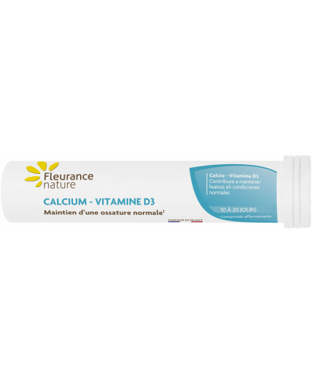 Fleurance Nature - Calcium Vitamine D - 20 comprimés effervescents Fleurance Nature - Calcium Vitamine D - 20 comprimés effervescents