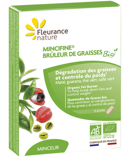 Mincifine brûleur de graisses Bio - 30 comprimés - Fleurance Nature thé vert guarana maté vert café vert Espritphyto Mincifine brûleur de graisses Bio - 30 comprimés - Fleurance Nature thé vert guarana maté vert café vert Espritphyto