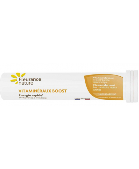 Fleurance Nature - Vitaminéraux boost - 15 comprimés effervescents