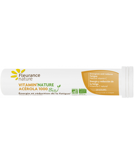 Fleurance Nature - Acérola bio - 20 comprimés