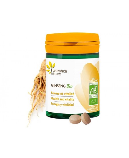 Fleurance Nature - Ginseng tonique Bio - 60 comprimés Fleurance Nature - Ginseng tonique Bio - 60 comprimés