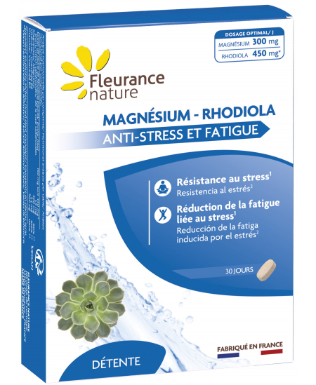 Fleurance Nature - Magnésium Rhodiola - 30 comprimés