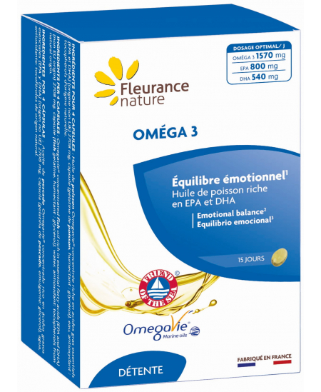 Fleurance Nature - Oméga 3 - 60 capsules