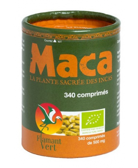 Flamant Vert - Maca Bio - 340 comprimes 500 mg Flamant Vert - Maca Bio - 340 comprimes 500 mg