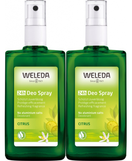 Weleda - Duo Déodorant spray Citrus – 2 x 100 ml Weleda - Duo Déodorant spray Citrus – 2 x 100 ml
