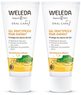 Weleda - Duo Gel dentifrice enfant dents de lait – 2 x 50 ml
