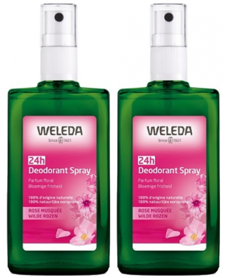 Weleda - Duo Déodorant spray Rose de Damas – 2 x 100 ml Weleda - Duo Déodorant spray Rose de Damas – 2 x 100 ml