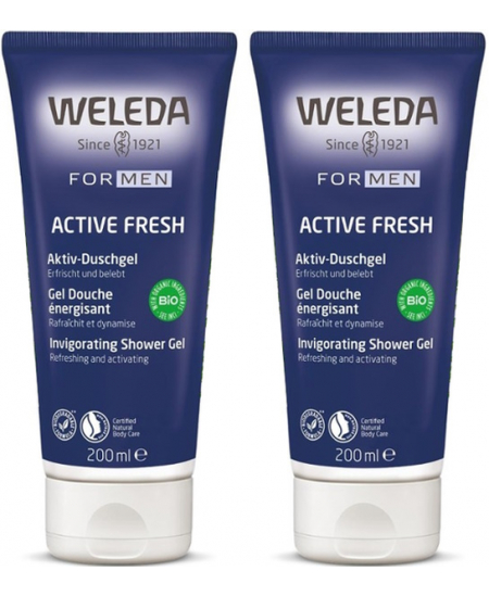 Weleda - Duo Gel Douche Homme énergisant 2 x 200 ml Weleda - Duo Gel Douche Homme énergisant 2 x 200 ml