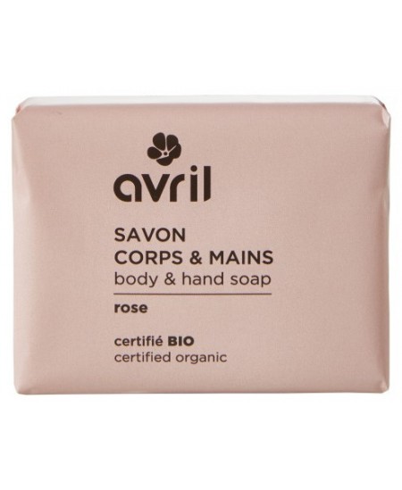 Avril - Savon de Provence bio à la Rose - 100 gr Avril - Savon de Provence bio à la Rose - 100 gr