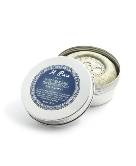 Al Bara - Savon d'Alep à barbe 35% Laurier - 120g Al Bara - Savon d'Alep à barbe 35% Laurier - 120g