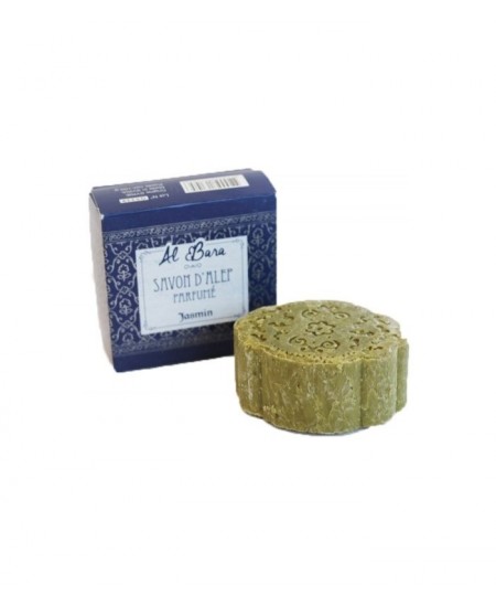 Al Bara - Savon d'Alep parfumé Jasmin - 100 g Al Bara - Savon d'Alep parfumé Jasmin - 100 g