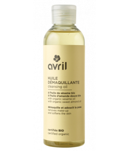 Huile Démaquillante Bio Sésame et Amande Douce - 200 ml - Avril maquillage tenace Espritphyto