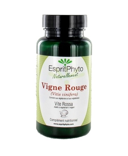EspritPhyto - Vigne Rouge - 90 gélules anthocyanes circulation EspritPhyto - Vigne Rouge - 90 gélules anthocyanes circulation
