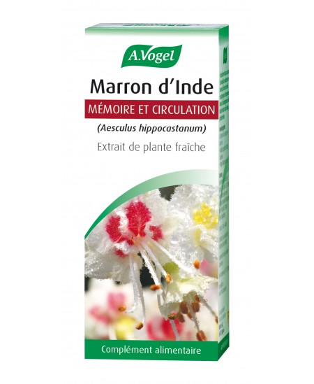 A. Vogel - Marron d'Inde Extrait liquide Flacon compte gouttes - 50 ml A. Vogel - Marron d'Inde Extrait liquide Flacon compte gouttes - 50 ml