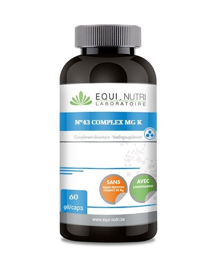 Equi - Nutri - N°43 Complex MG K - 60 gélules Equi - Nutri - N°43 Complex MG K - 60 gélules