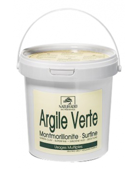 Argile surfine verte Montmorillonite - 1 kg - Naturado cosmétique beauté argilothérapie Espritphyto