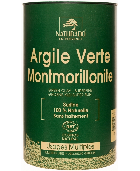 Naturado Argile surfine verte Montmorillonite poudreur 300 gr usage cosmétique Espritphyto Naturado Argile surfine verte Montmorillonite poudreur 300 gr usage cosmétique Espritphyto