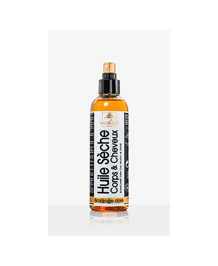 Naturado - Huile sèche corps et cheveux bronzage sublimateur - 200 ml Naturado - Huile sèche corps et cheveux bronzage sublimateur - 200 ml