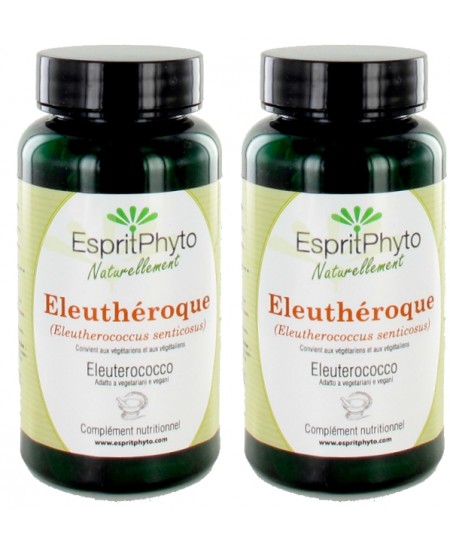 EspritPhyto - Eleuthérocoque - Cure de 1 mois (2 boîtes de 90 gélules) EspritPhyto - Eleuthérocoque - Cure de 1 mois (2 boîtes de 90 gélules)