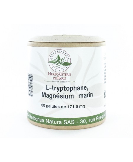 Herboristerie de Paris - L-tryptophane B6 Magnésium marin - 60 gélules