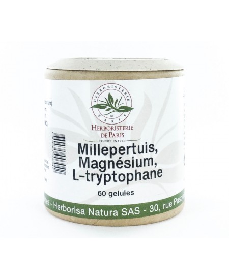 Millepertuis Magnésium L-tryptophane 60 gélules - Herboristerie de Paris bien être émotionnel Espritphyto Millepertuis Magnésium L-tryptophane 60 gélules - Herboristerie de Paris bien être émotionnel Espritphyto