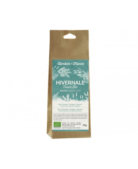 Herbier De France - Tisane Hivernale thym romarin eucalyptus lavande - 35 gr Herbier De France - Tisane Hivernale thym romarin eucalyptus lavande - 35 gr