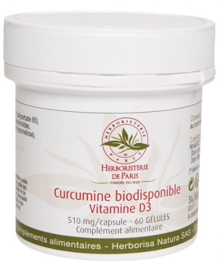 Curcuma Curcumine liposomale Vitamine D3 - 60 gélules - Herboristerie de Paris Espritphyto Curcuma Curcumine liposomale Vitamine D3 - 60 gélules - Herboristerie de Paris Espritphyto