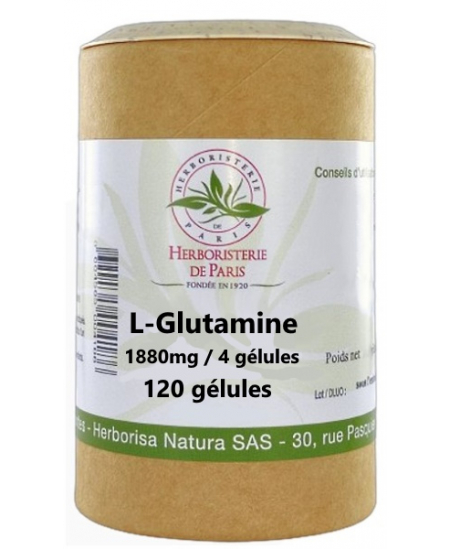 Herboristerie de Paris - L-Glutamine - 120 gélules Herboristerie de Paris - L-Glutamine - 120 gélules