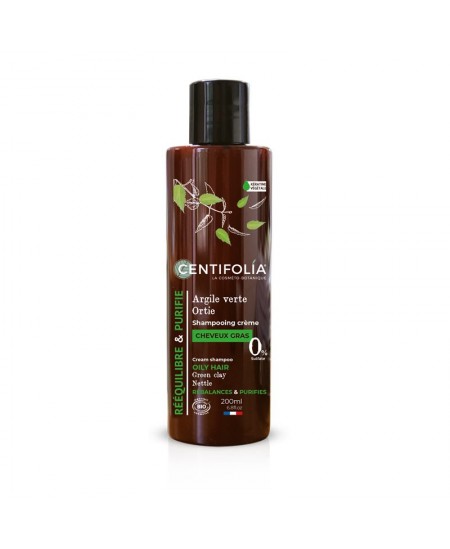 Centifolia - Shampoing cheveux gras ortie et argile verte - 200 ml Centifolia - Shampoing cheveux gras ortie et argile verte - 200 ml