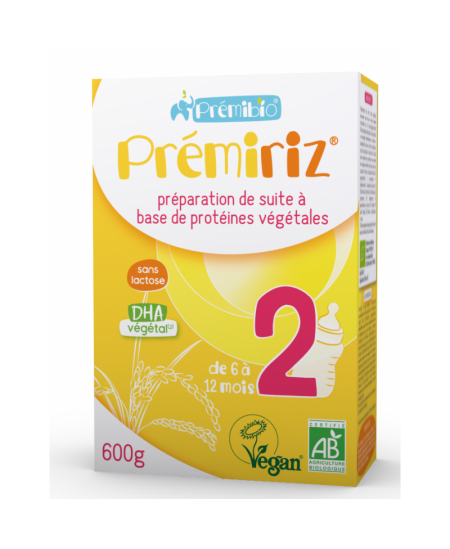 Prémibio - Lait infantile PrémiRiz 2ème âge - 600 gr Prémibio - Lait infantile PrémiRiz 2ème âge - 600 gr