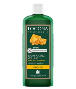 Logona - Shampoing volumateur à la bière et au miel - 500 ml