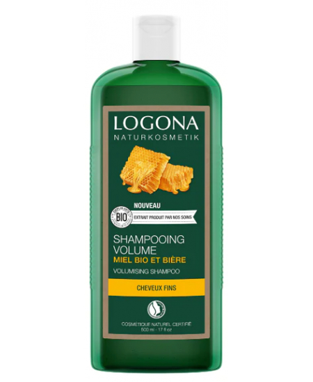 Logona - Shampoing volumateur à la bière et au miel - 500 ml