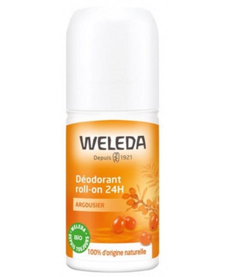 Weleda - Déodorant roll on 24h Argousier - 50 ml roll on déodorant bio espritphyto