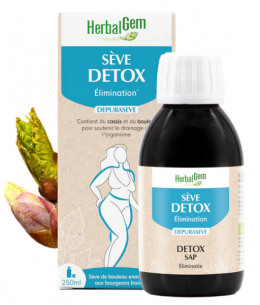 Dépurasève Bio Flacon - 250 ml -Herbalgem Sève Detox Elimination Herbalgem sève de bouleau bio espritphyto