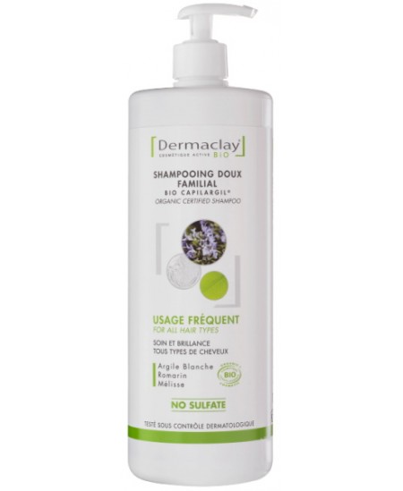 Dermaclay - Shampooing doux familial usage frequent Argile blanche 1 litre espritphyto Dermaclay - Shampooing doux familial usage frequent Argile blanche 1 litre espritphyto