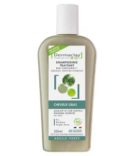 Shampooing cheveux gras et pellicules 400 ml à l'Argile verte Dermaclay Espritphyto