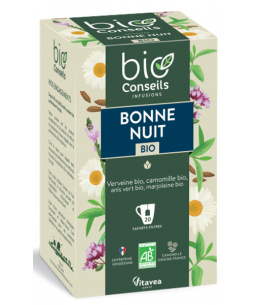 Infusion Bonne Nuit bio 20 sachets Bio Conseils tisane bio Espritphyto