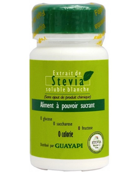 Guayapi - Stevia Solution Blanche aliment à pouvoir sucrant - 20 gr