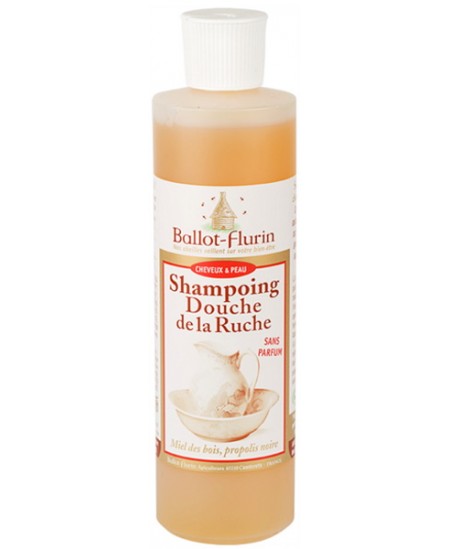 Ballot Flurin - Shampoing douche de la Ruche assainissant et doux propolis miel - 500 ml Ballot Flurin - Shampoing douche de la Ruche assainissant et doux propolis miel - 500 ml