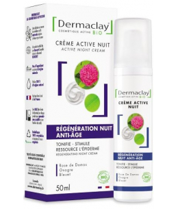 Dermaclay  - Crème Intensive Nuit Régénération anti âge Formule + Dermaclay - 50 ml