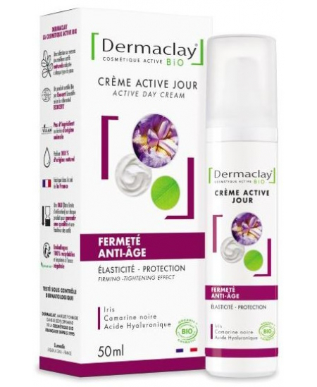 Crème active jour Fermeté Anti age 50ml Dermaclay peaux dévitalisées Espritphyto