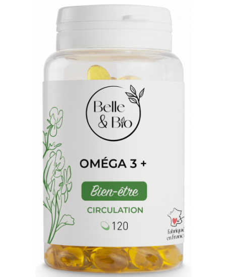 Belle et Bio - Oméga 3 à 65% acides gras - 120 capsules Belle et Bio - Oméga 3 à 65% acides gras - 120 capsules