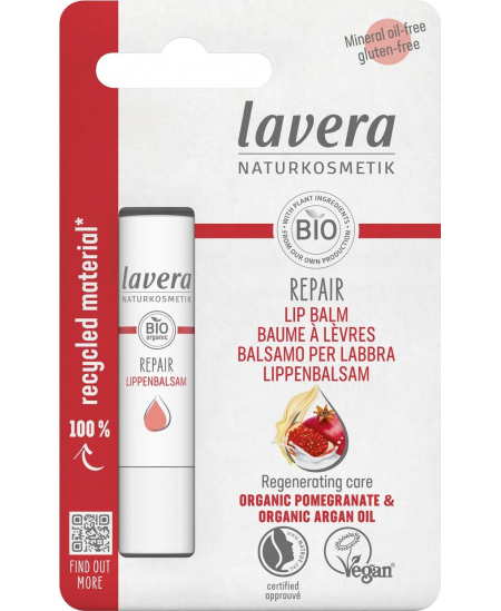 Lavera Baume à lèvres Repair Grenade Huile d'argan - 4,5 gr Espritphyto Lavera Baume à lèvres Repair Grenade Huile d'argan - 4,5 gr Espritphyto